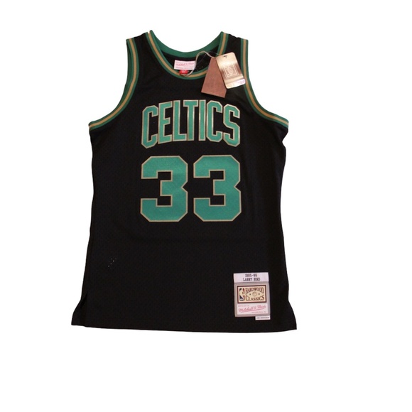 Larry Bird Black Boston Celtics - Lost on Mars Reload Swingman NBA Jersey - Picture 1 of 3